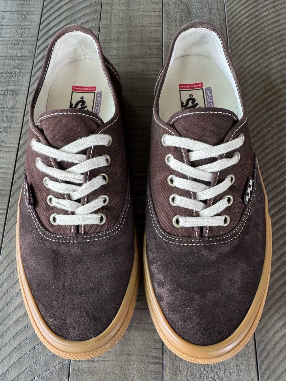 Vans Skate Authentic Brown Canvas/Gum Skater Sneakers Men’s Size 10.5 (NWOT) - Picture 8 of 16